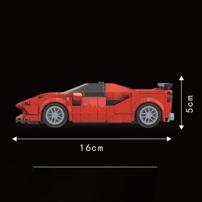 Cuburi de Construcție Super Car Roșie Jumbo - 272 Piese - Roșu (6) [ps:6619a9de-3200-4cc8-b5d6-8b11ac0e0f33]