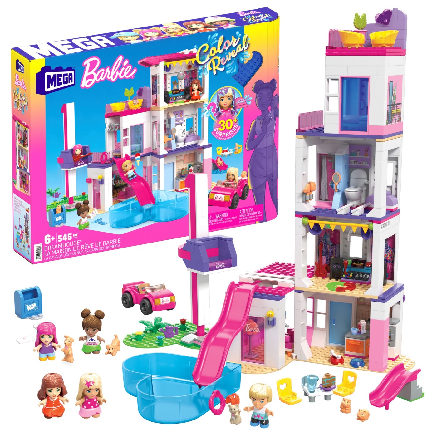 BARBIE MEGA BLOKS SET DE JOACA DREAMHOUSE BARBIE COLOR - Imagine 4 [ps:d8c148f0-fb80-4b5b-b5d2-cd0d577fa145]