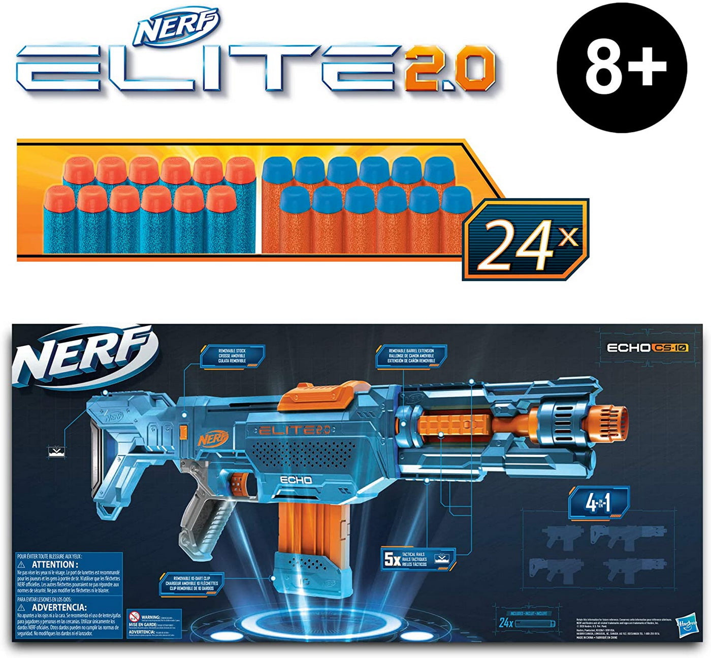 NERF BLASTER 2.0 ELITE ECHO CS-10 Hasbro - Imagine 8 [ps:fc3c6b92-e1d4-4c96-8c5d-a2c802a306cc]