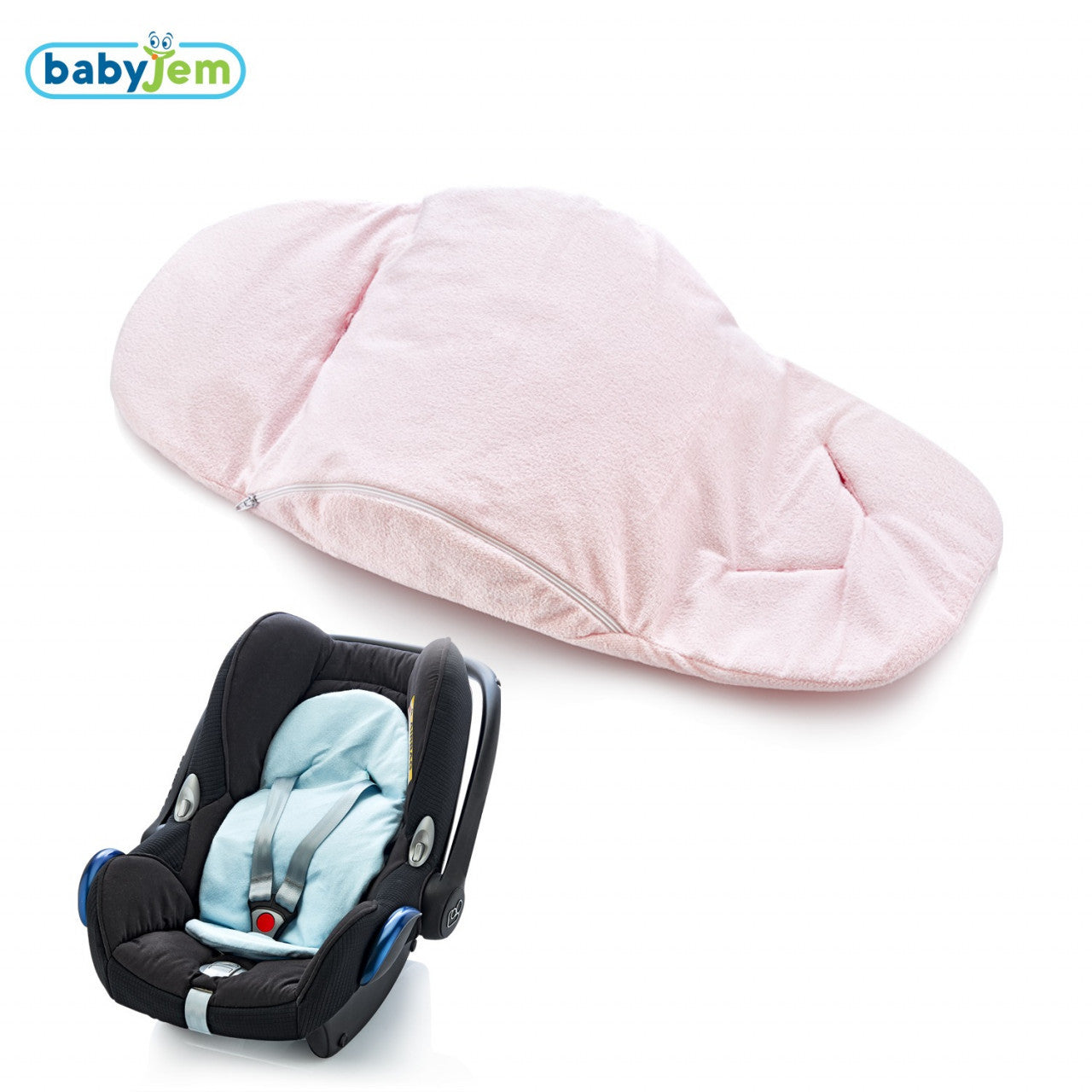 Reductor scaun auto 0-13 kg (Culoare: Bleumarin) BabyJem - Roz