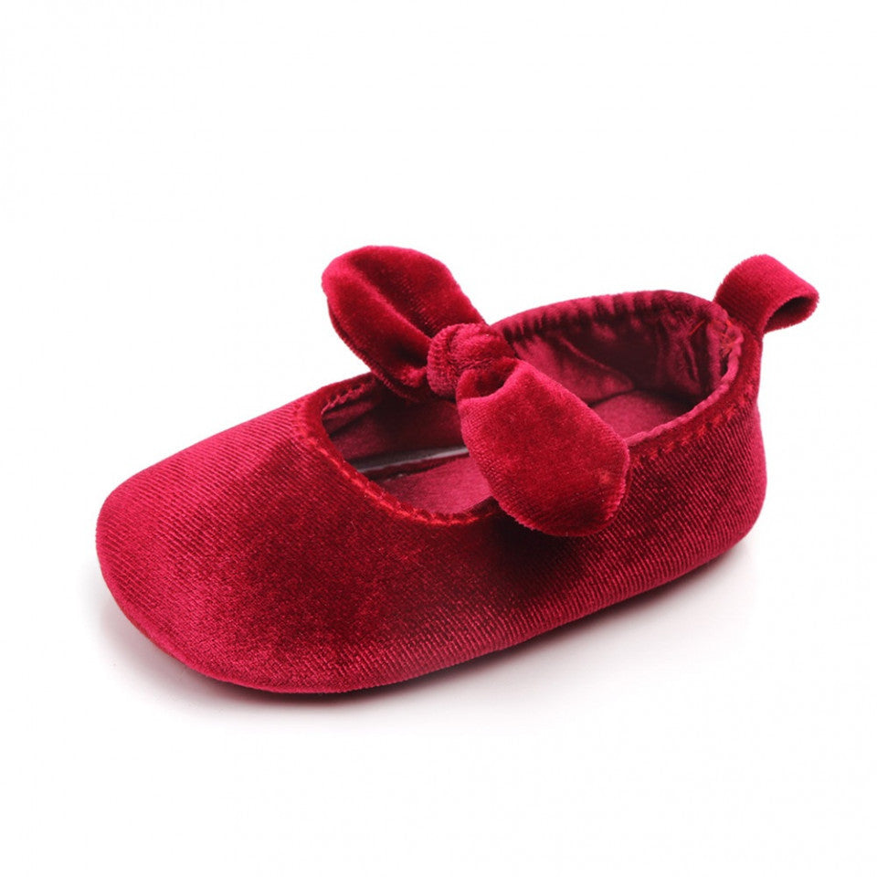 Balerini bebelus de catifea Drool (Culoare: Albastru, - Roșu