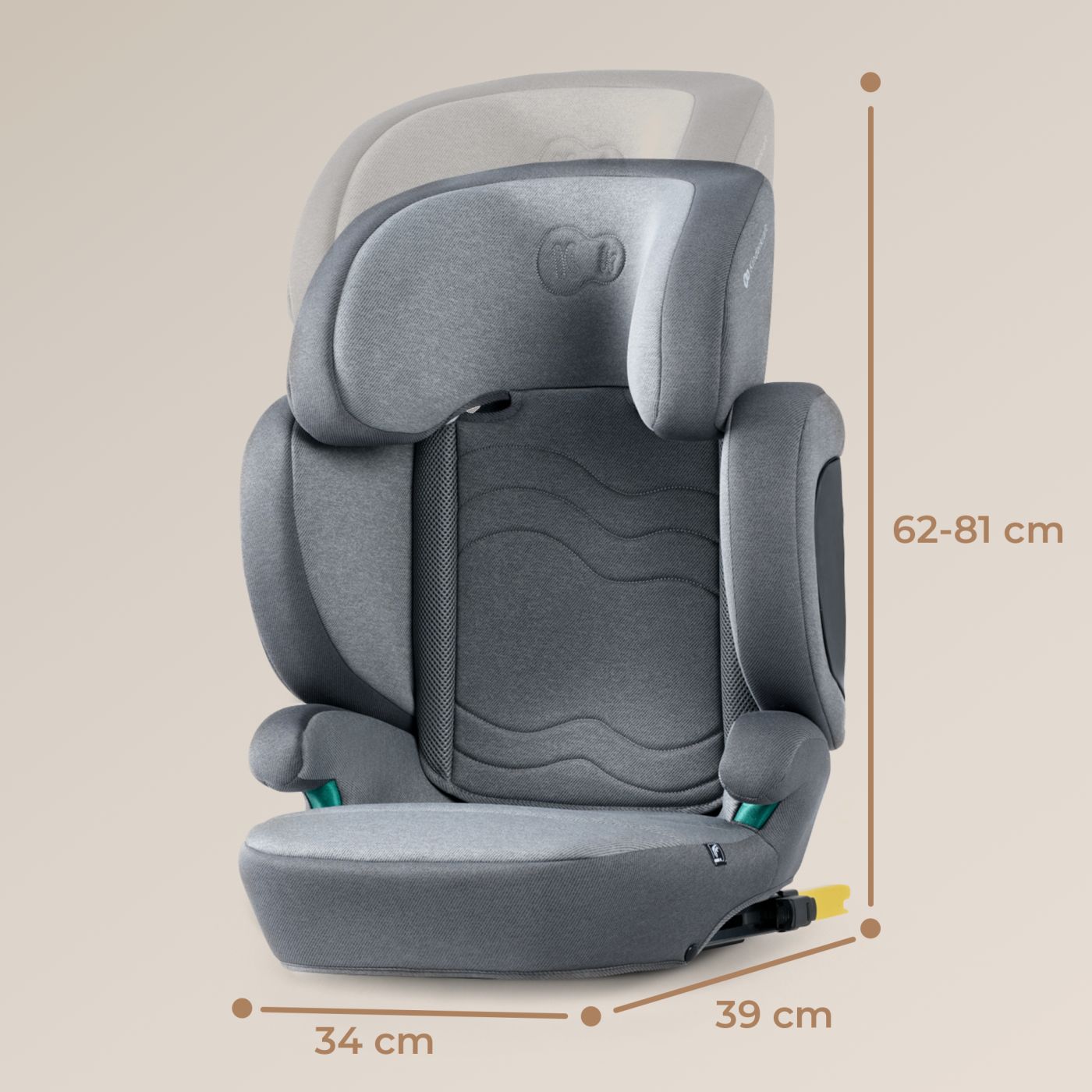 SCAUN AUTO KINDERKRAFT XPAND 2 I-SIZE 100-150 CM, - Gri [ps:948bb77a-9ac0-4f1e-bd69-215971dead8d]