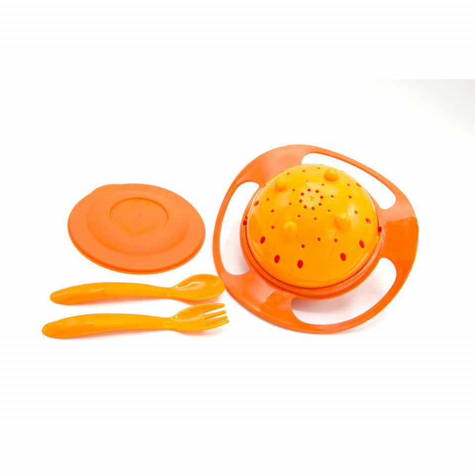 Bol multifunctional cu capac si rotire 360 grade BabyJem Amazing Bowl (Culoare: Roz) [ps:d539dda1-517e-4959-948a-bbd620ad0cc0]