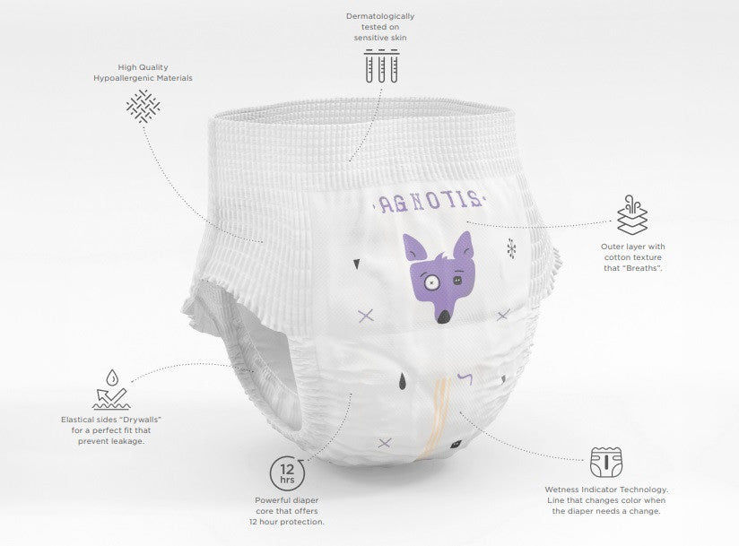 Scutece tip chilotel hipoalergenice Agnotis pants, - Imagine 7