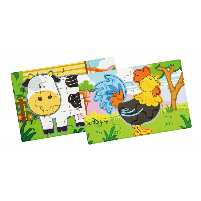 Puzzle conectabil 4 in 1 - Ferma, Viga [ps:7f9f3a41-d149-4d0c-a96c-2ff38251daf6]