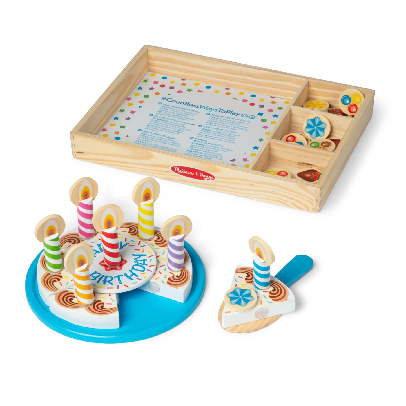 MELISSA AND DOUG SET DE JOACA DIN LEMN TORT ANIVERSAR - Imagine 2 [ps:f127f29a-adf2-4659-af5d-273cd68cb72d]