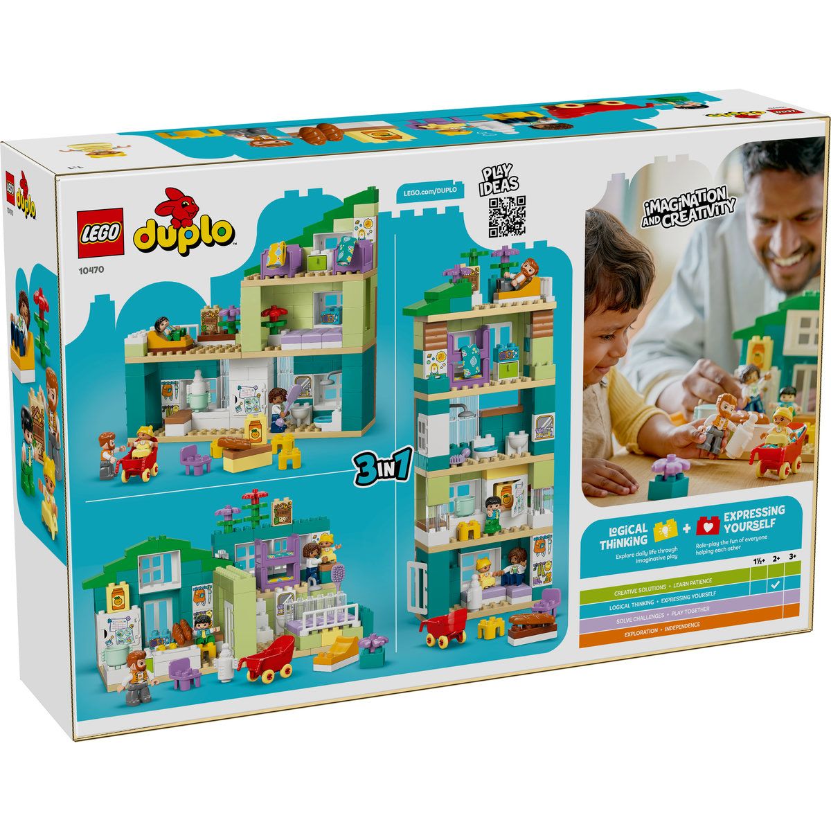 LEGO DUPLO CASA MODERNA DE FAMILIE 3 IN 1 CU FIGURINE 10470 - Imagine 7