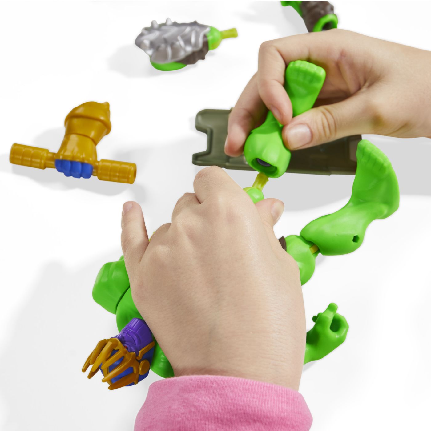 MARVEL AVENGERS MIX MASHERS SET FIGURINA HULK 12CM SI - Imagine 8 [ps:2682b7c0-2105-495a-8abf-8c9a262564b5]