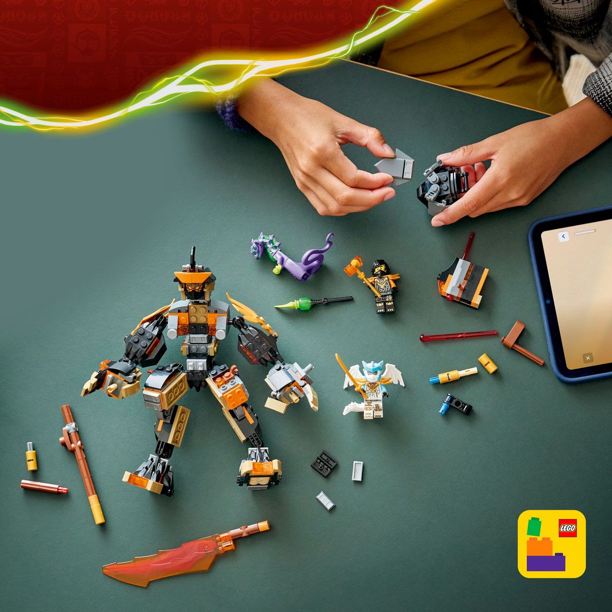 LEGO NINJAGO ROBOTUL DE MISIUNE AL LUI COLE SI DRAGONUL - Imagine 4 [ps:d46b8983-203a-4886-8292-d26094a7ee12]