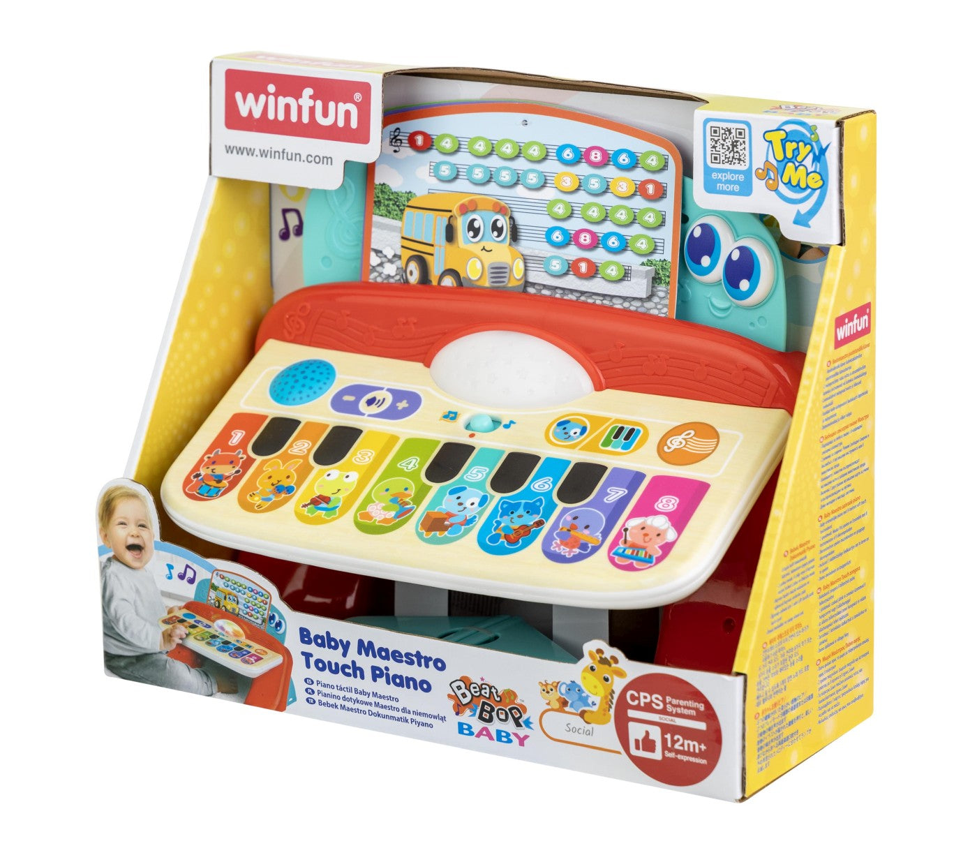 WINFUN PIAN CU SUNETE SI LUMINI CU 8 TASTE - Imagine 7