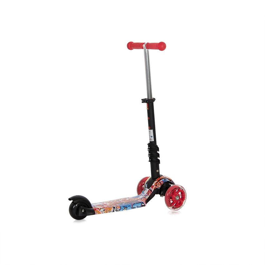 Trotinetă Copii Lorelli Junior Smart Plus, Blue & Green - Red Graffiti (7) [ps:396d792c-d86c-41d2-b2ef-68339cd54db3]