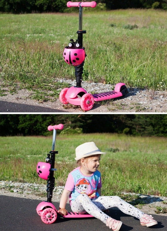 TROTINETA MALPLAY BUBURUZA TIP SCOOTER ROZ AS - Imagine 7