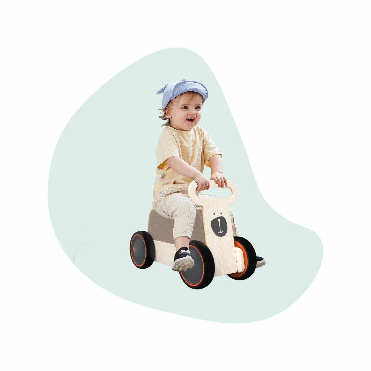 Masinuta ride-on, premergator si carucior de jucarii - Imagine 7