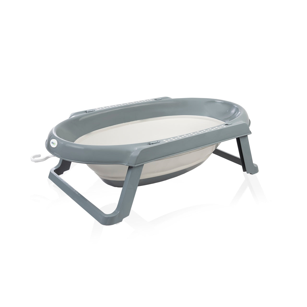 Set cadita pliabila de baie Babyjem, 5 piese, antracit [ps:4736314e-fedb-4fbd-ab9a-c8fcc10698d8]