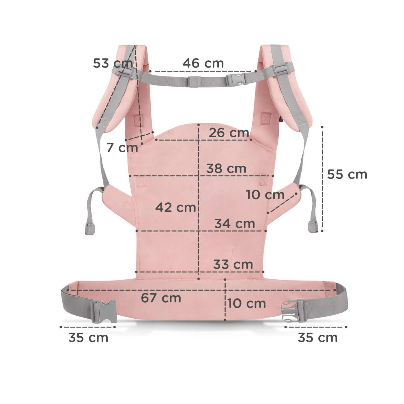 MARSUPIU ERGONOMIC KINDERKRAFT NINO, PANA LA 20 KG, - Gri