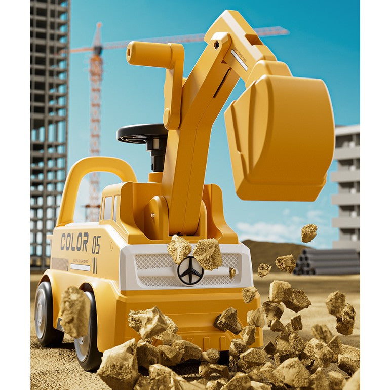 Excavator Manual Flippy pentru Copii, Albastru, 3 ani - Galben (7) [ps:44c7f695-ca0b-4902-b554-44a7265db38d]