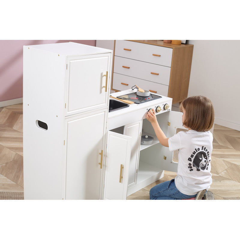 Bucatarie moderna alb clasic cu lumini si sunete, PolarB Viga [ps:6205f1ef-0612-4533-a329-d11ac82b3737]