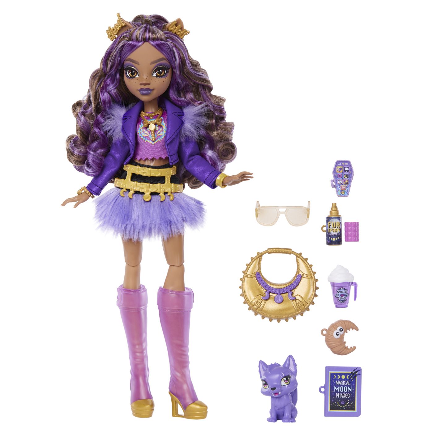 MONSTER HIGH PAPUSA CLAWDEEN WOLF CU ACCESORII Mattel - Imagine 3 [ps:57676c7f-d047-42ef-8b30-fcc9dca80876]