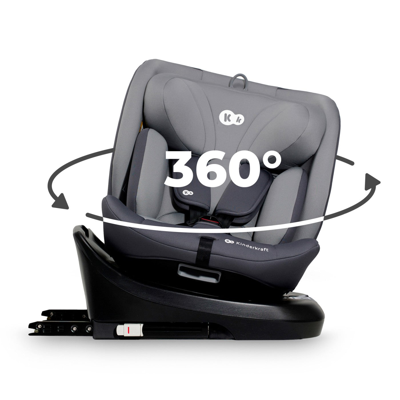 SCAUN AUTO KINDERKRAFT I-GROW I-SIZE 40-150 CM, BLACK - Gri