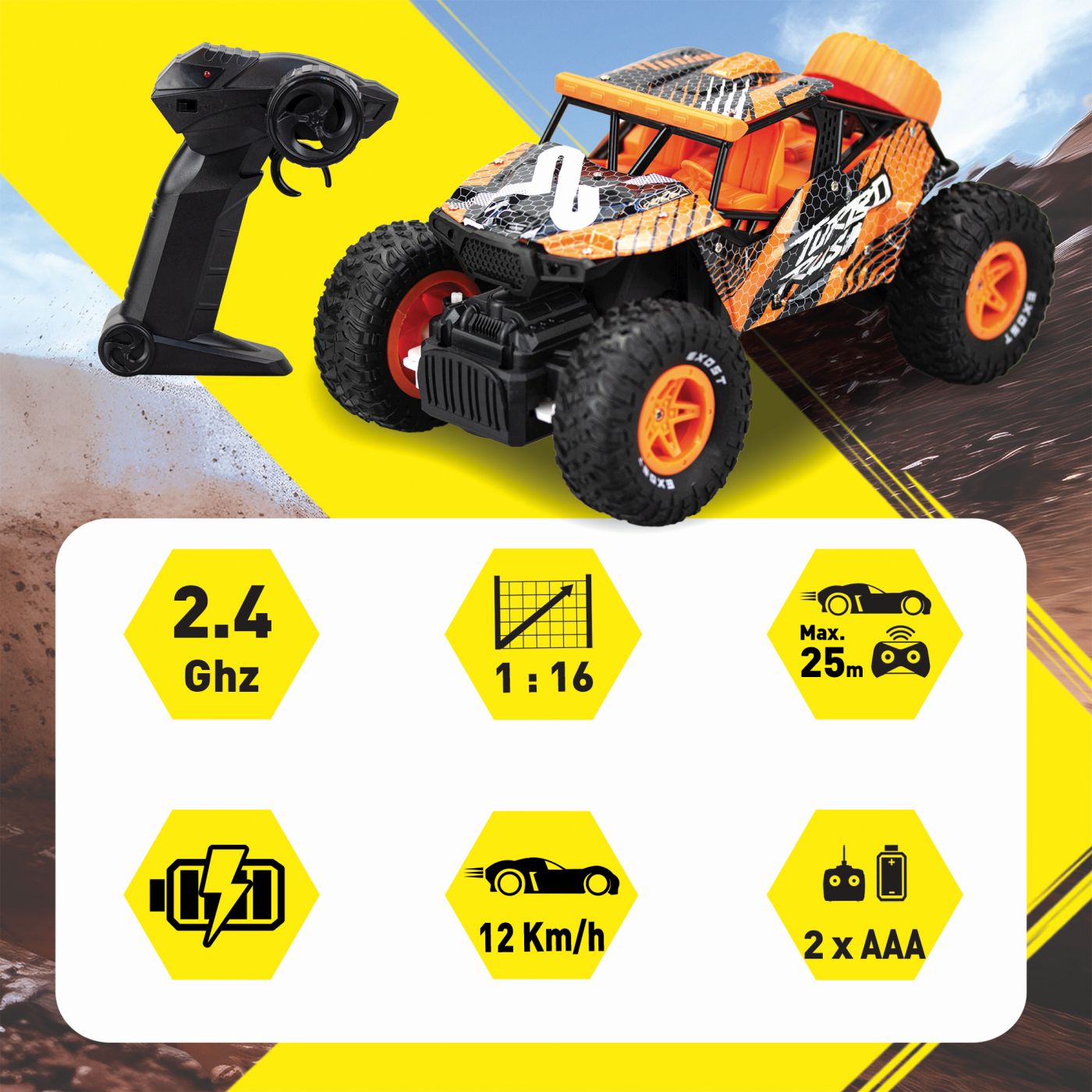 EXOST MASINA CU TELECOMANDA TURBO RUSH 2.4Ghz - Imagine 7