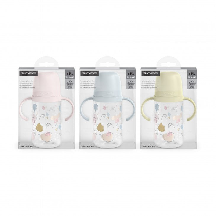 BEARS A DOUA CANA DIN SILICON 270ML +4L ROZ [ps:00501e5b-c914-4d6f-8307-1dcc0e3bdd8a]
