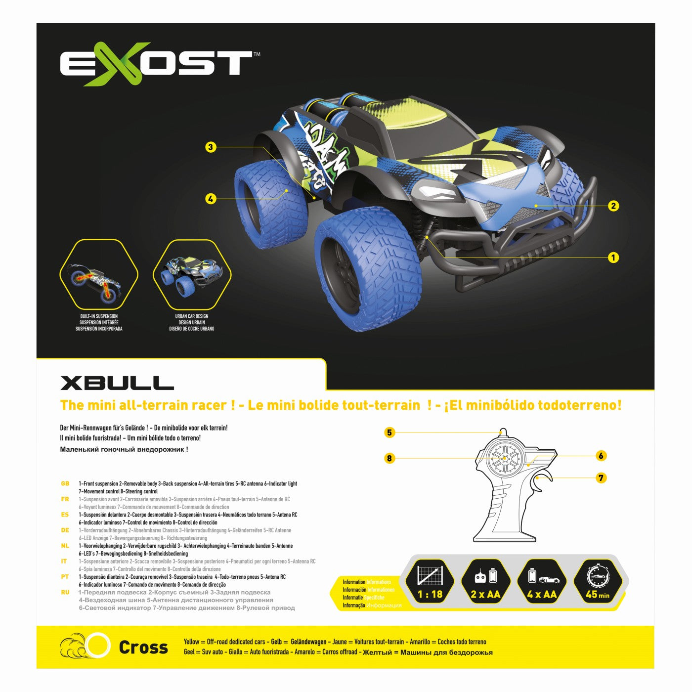 MASINA CU RADIOCOMANDA EXOST XBULL SCARA 1 LA 18 - Default Title (7) [ps:972cd072-d5fc-4f80-8bbd-83a3c4f75cf5]