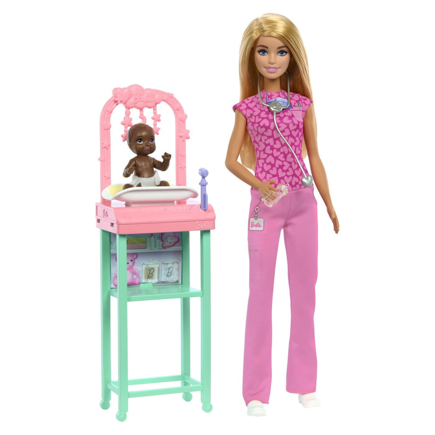 BARBIE CARIERE SET MOBILIER CU PAPUSA DOCTOR PEDIATRU - Imagine 2 [ps:abc10809-9475-4ae1-8750-38eb66f4d9c8]