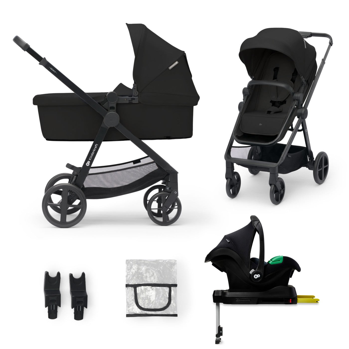 CARUCIOR KINDERKRAFT NEWLY, 4 IN 1, CLASSIC BLACK [ps:1d6d00f4-8739-4259-b928-f717908510a5]