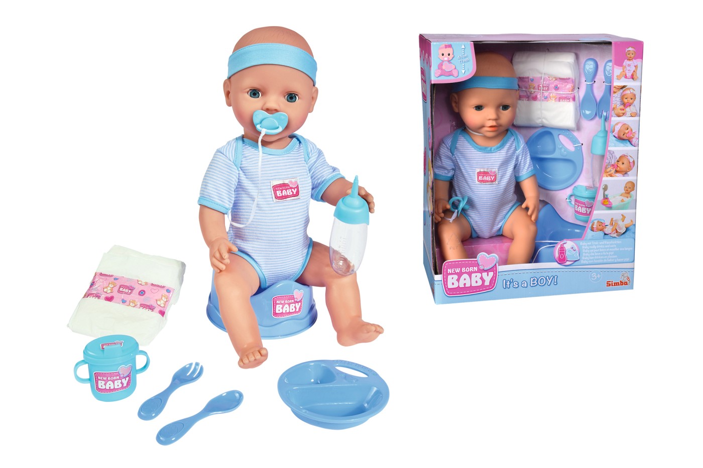 NEW BORN BABY BEBELUS 43CM Simba - Imagine 7