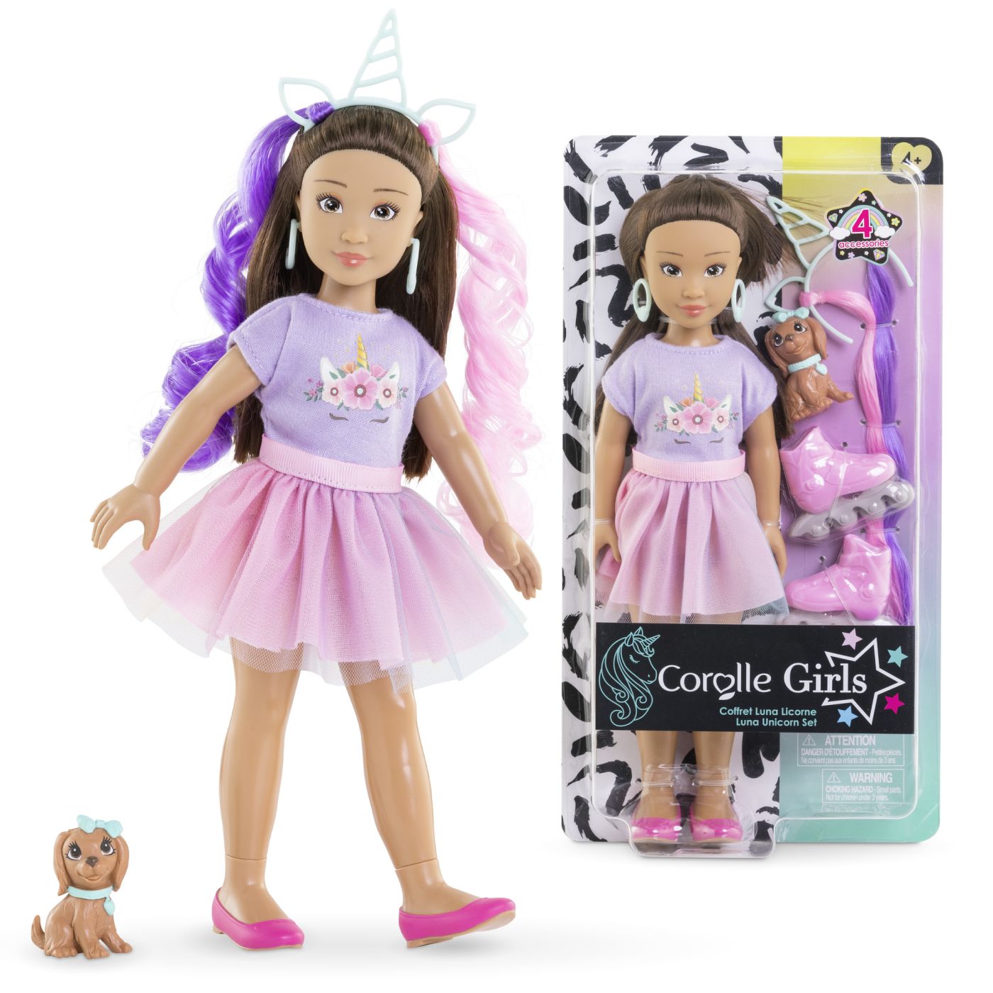 COROLLE SET UNICORN PAPUSA LUNA 28CM Simba - Imagine 7