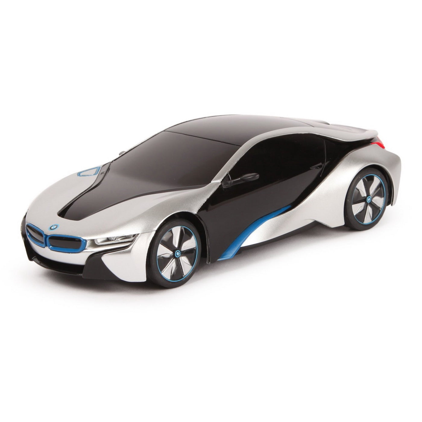 MASINA CU TELECOMANDA BMW I8 ARGINTIE SCARA 1 LA 24 Rastar - Imagine 7