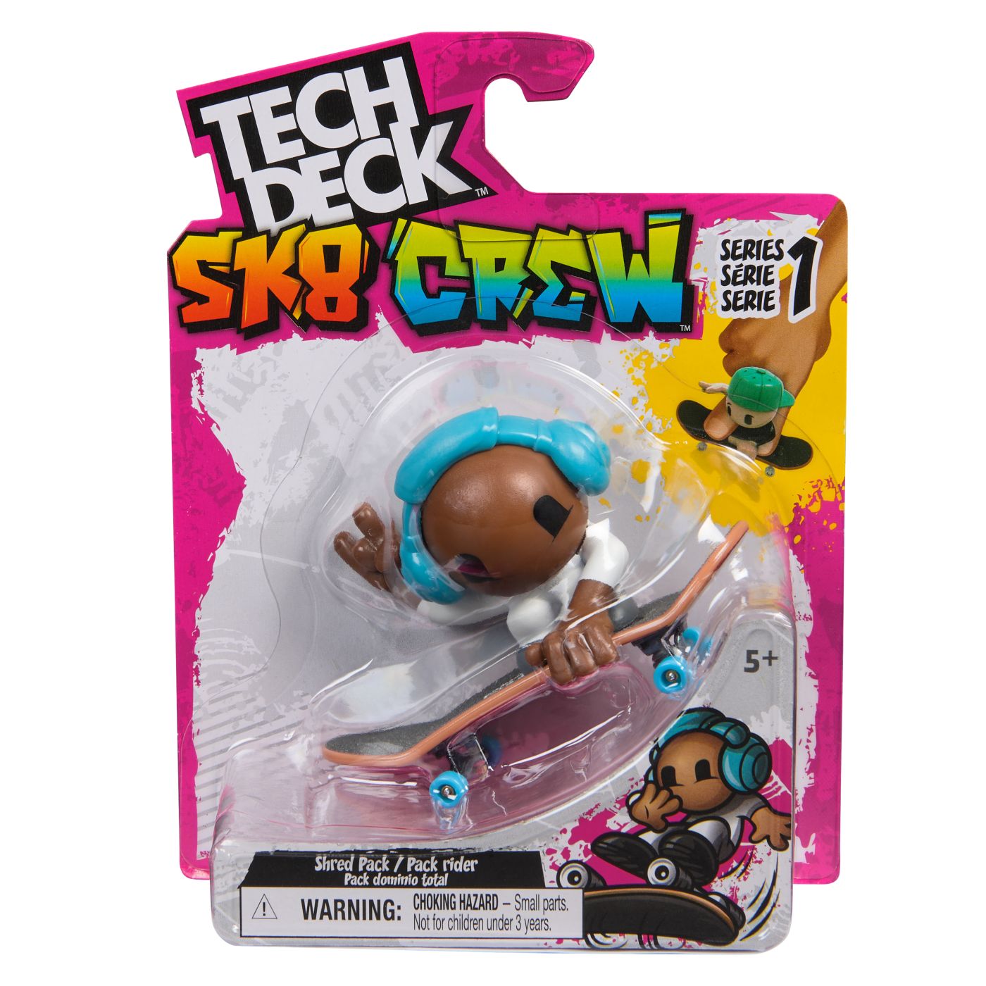 TECH DECH SK8 CREW PACHET PLACA SI FIGURINA 9.6CM CASTI - Imagine 7