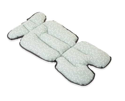 Saltea cu doua fete pentru carucior si scaun de masa - Gri