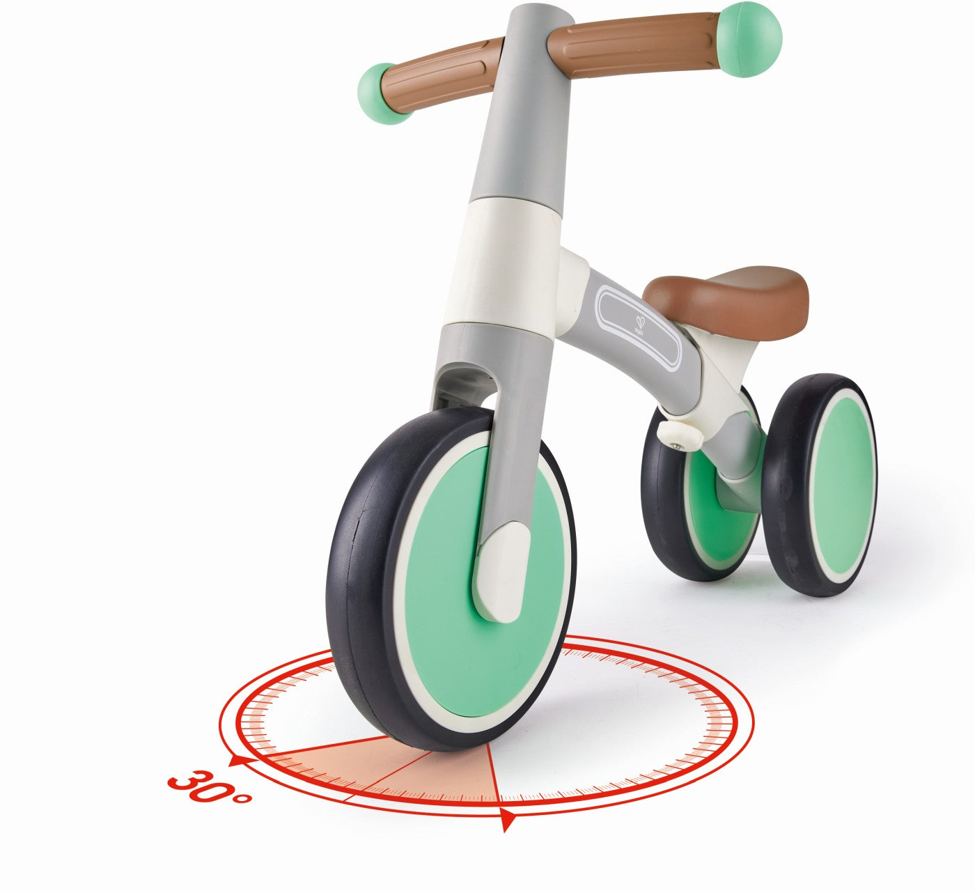 HAPE BICICLETA DE ECHILIBRU VERDE CU 3 ROTI - Imagine 7
