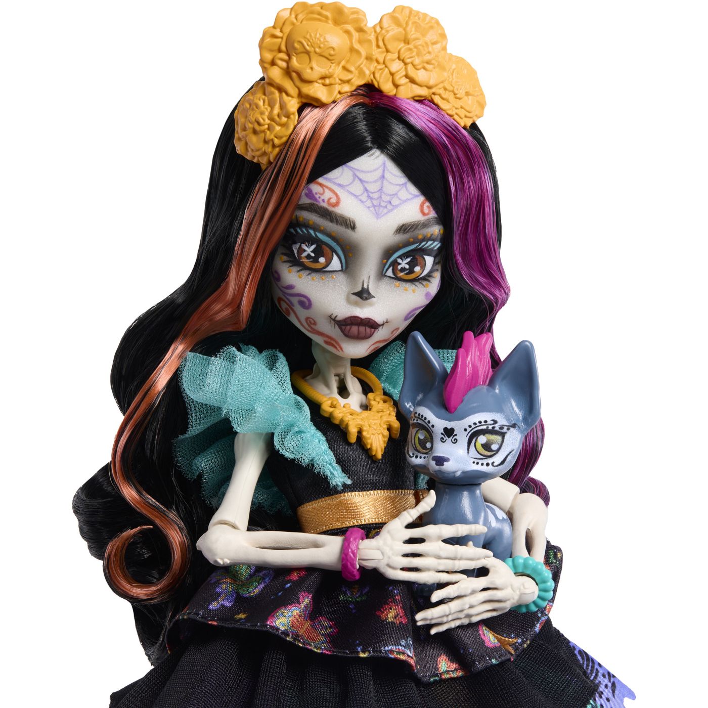 MONSTER HIGH PAPUSA SKELITA CALAVERAS CU ACCESORII Mattel - Imagine 7