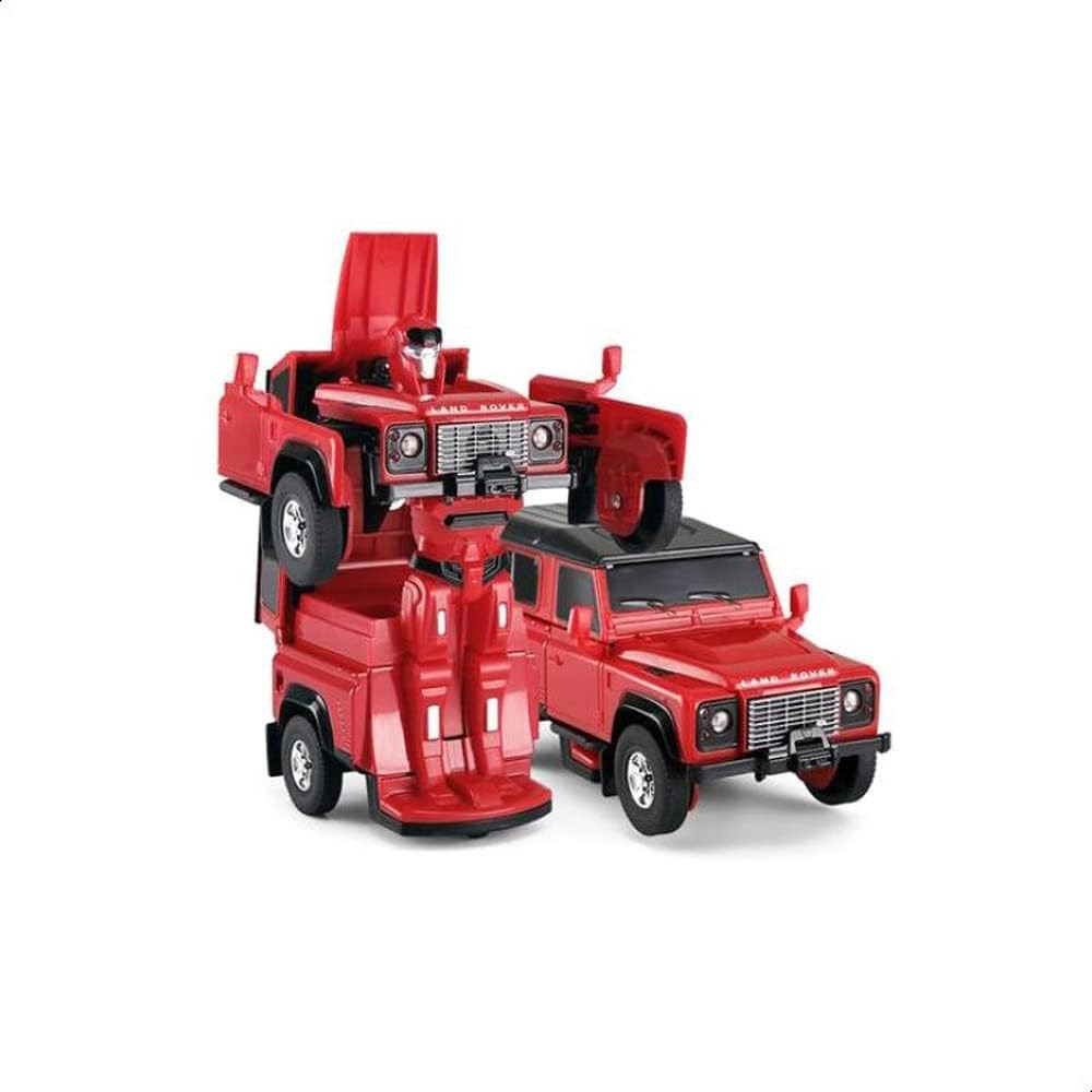 MASINUTA METALICA CONVERTIBILA LAND ROVER DEFENDER BEJ - Imagine 7
