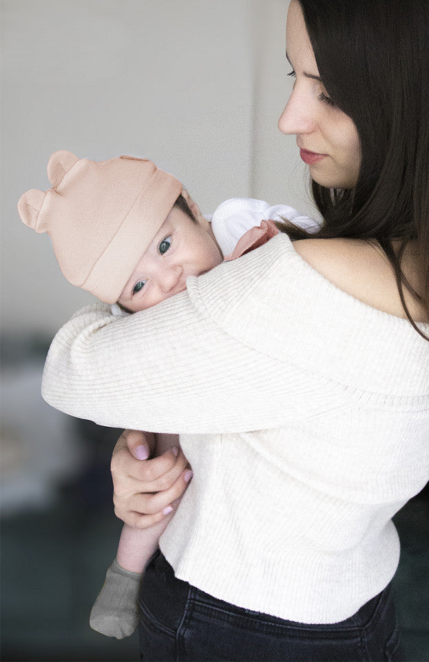 Caciulita nou nascut BabyJem Newborn (Culoare: Gri) - Imagine 7