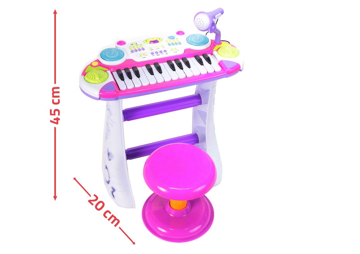 INSTRUMENT MUZICAL PIANINA ELECTRONICA MALPLAY CU SCAUN - Roz (7) [ps:b40d9f5b-41f3-4138-8213-4dbc56bacd73]