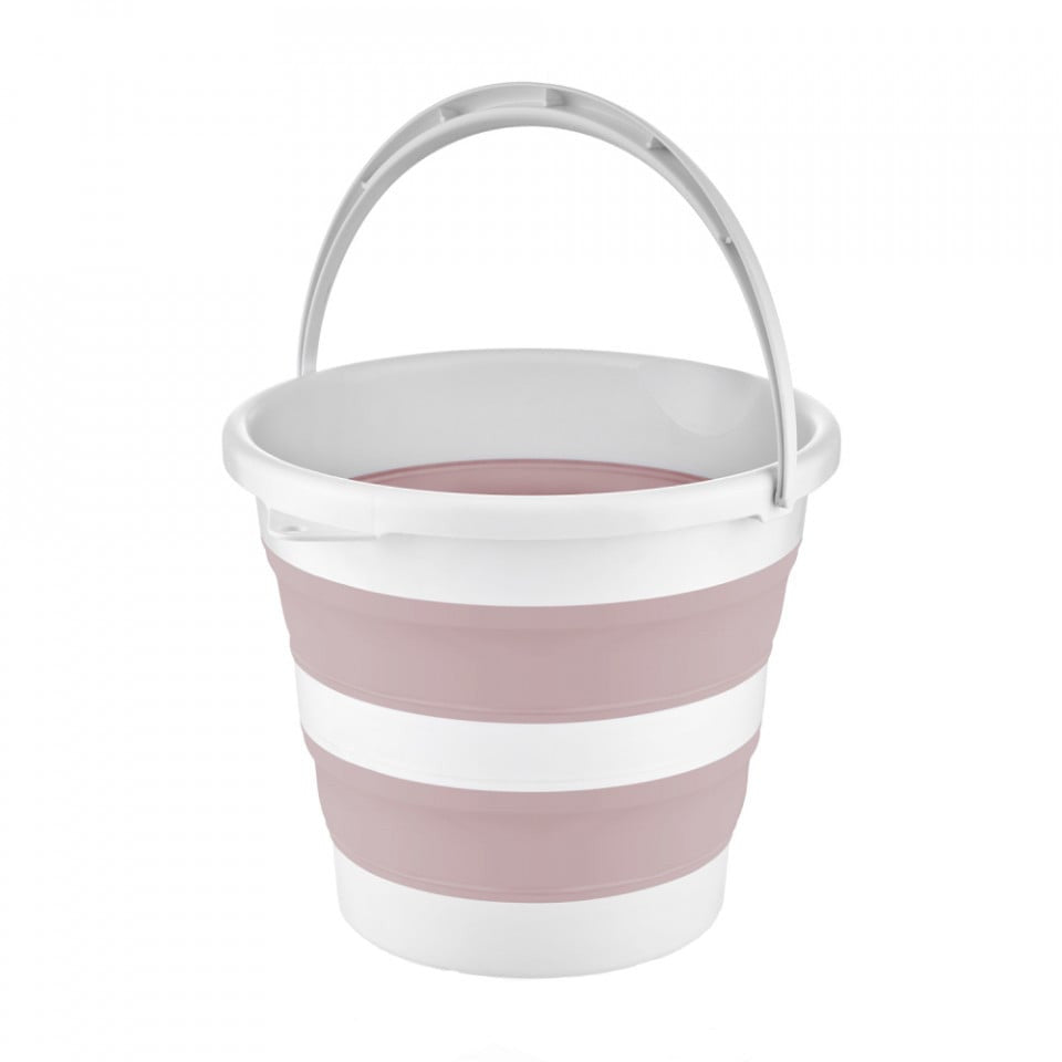 Galeata pliabila pentru baie BabyJem, 10l (Culoare: Turcoaz) - Roz