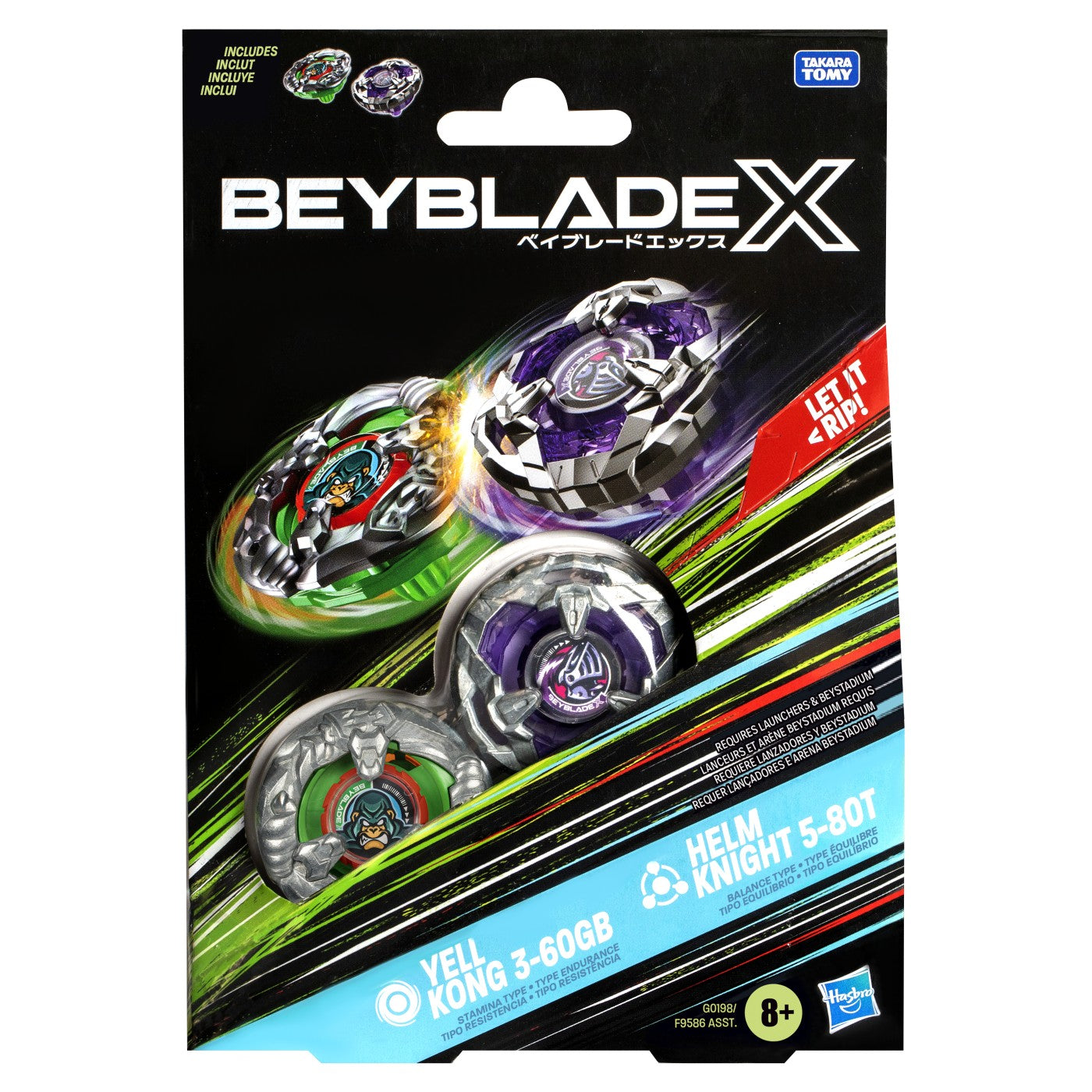 BEYBLADE X PACHET DUO TAIL VIPER 3-80HN SI GALE WYVERN - Imagine 7