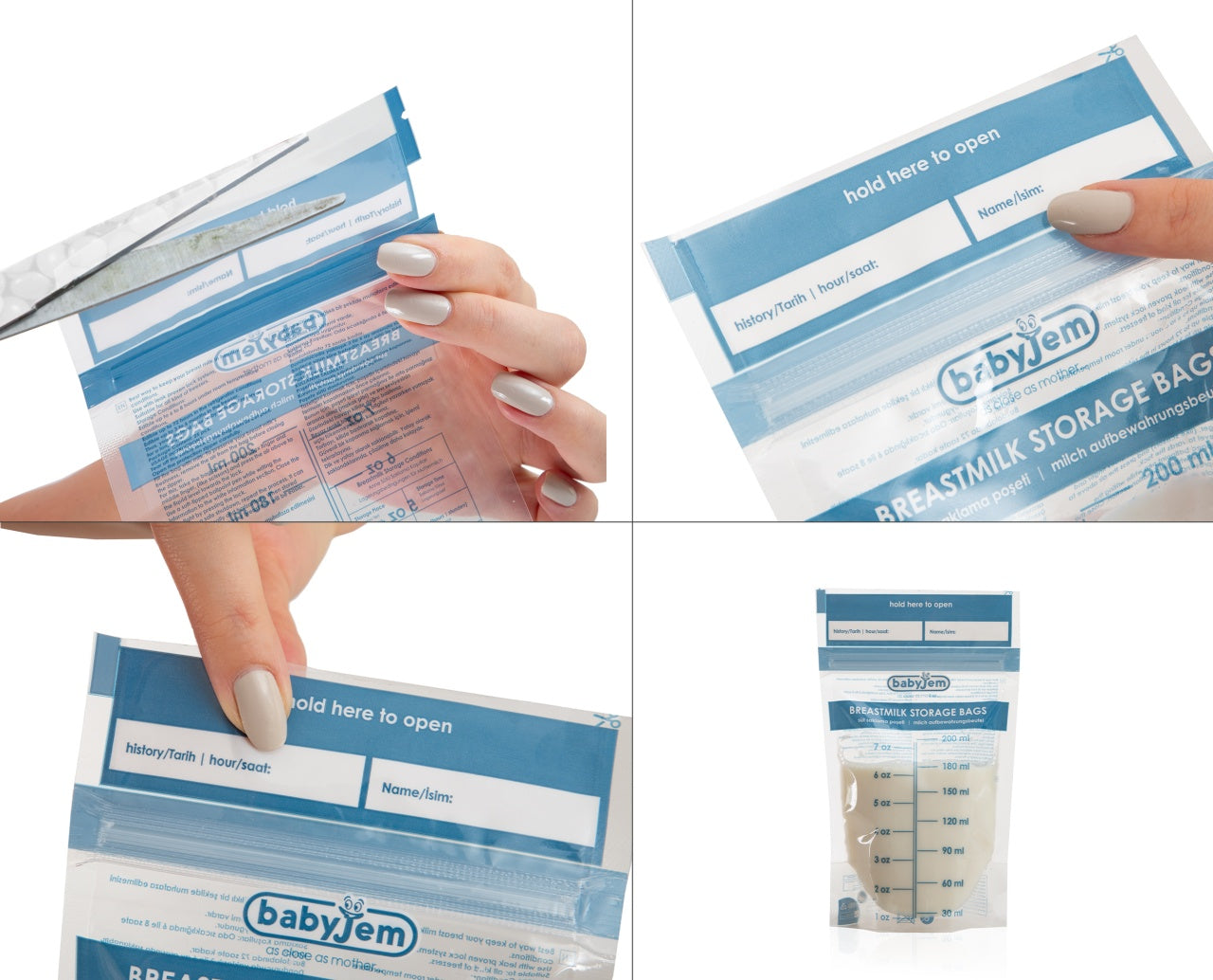Set 25 pungi pentru stocarea laptelui matern BabyJem - Imagine 4 [ps:d319e25e-6e59-48b4-82e5-92a72cec5ae9]