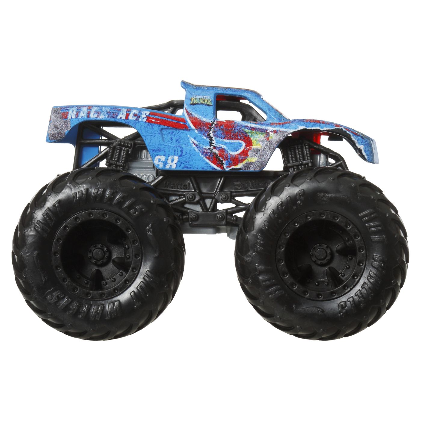HOT WHEELS MONSTER TRUCK SI MASINUTA METALICA RACE ACE - Imagine 7