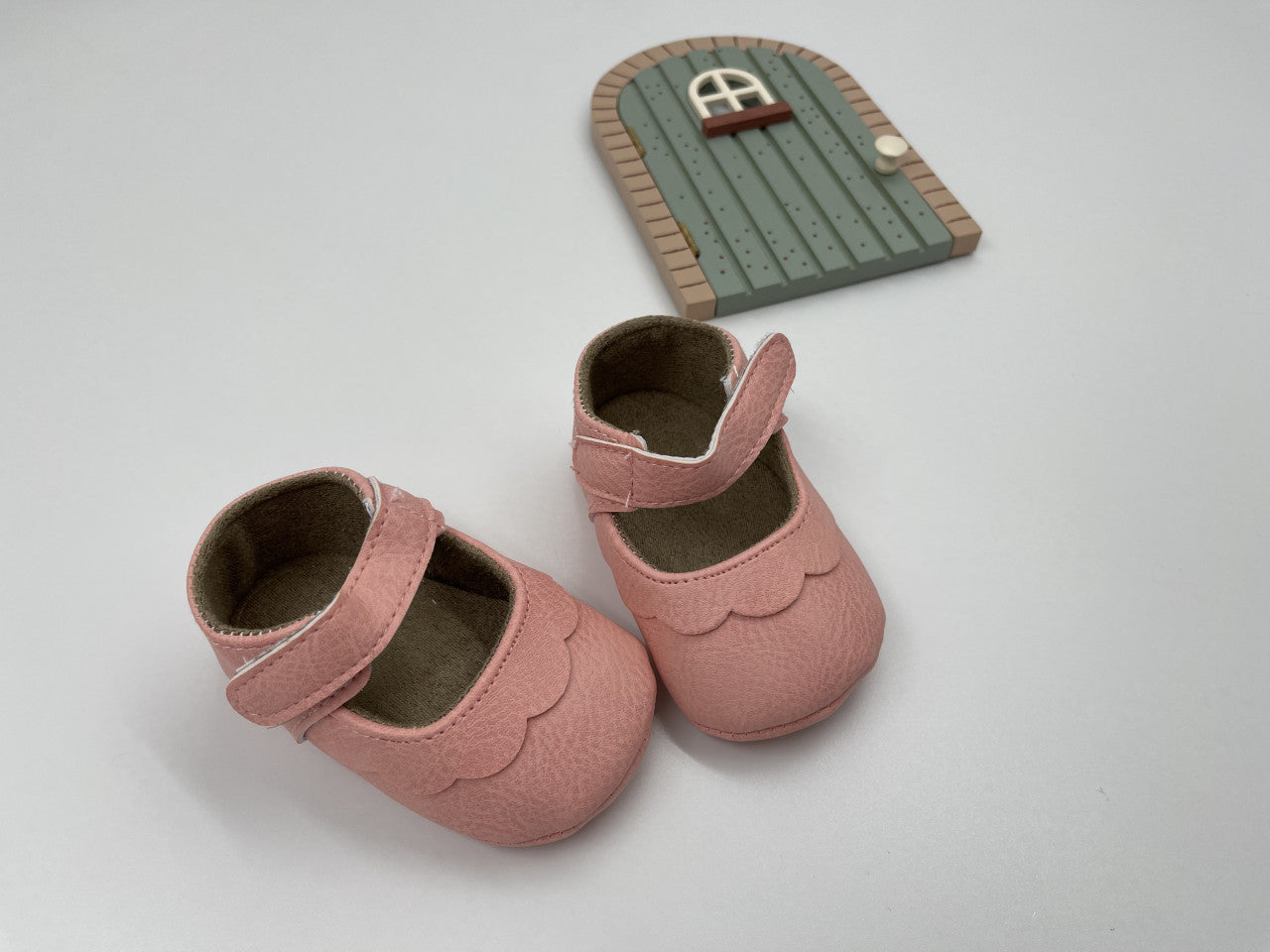Pantofiori bebelus Drool (Culoare: Negru, Marime: 0-6 Luni) - Roz
