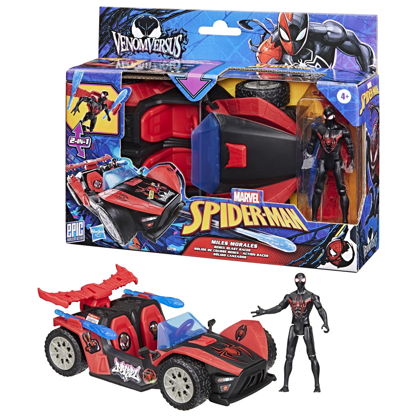 MARVEL SPIDER MAN VENOM VERSUS LANSATOR AUTO SI FIGURINA - Imagine 7 [ps:a36dc255-658e-42bb-9f0a-8edf0ea3b3d3]