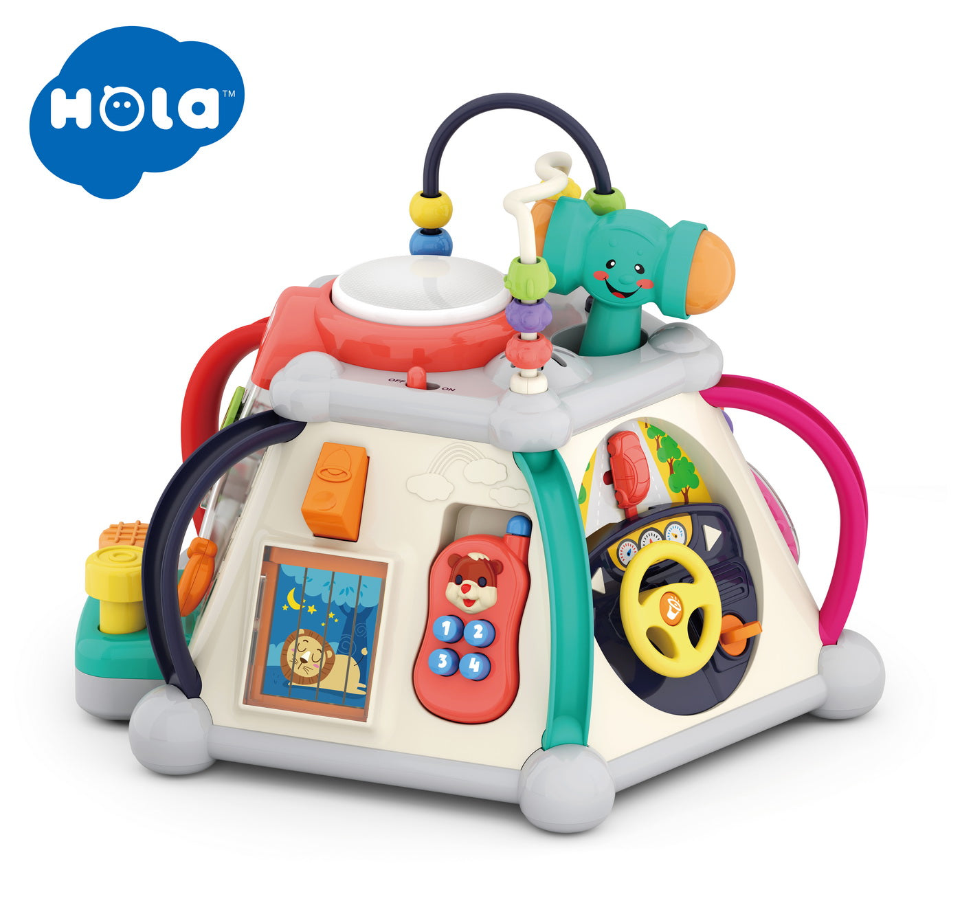 PIRAMIDA CU ACTIVITATI CU SUNETE SI LUMINI Jucarii Bebe - Imagine 4 [ps:74a853e3-849c-4287-ac06-51bc8ca5a07e]
