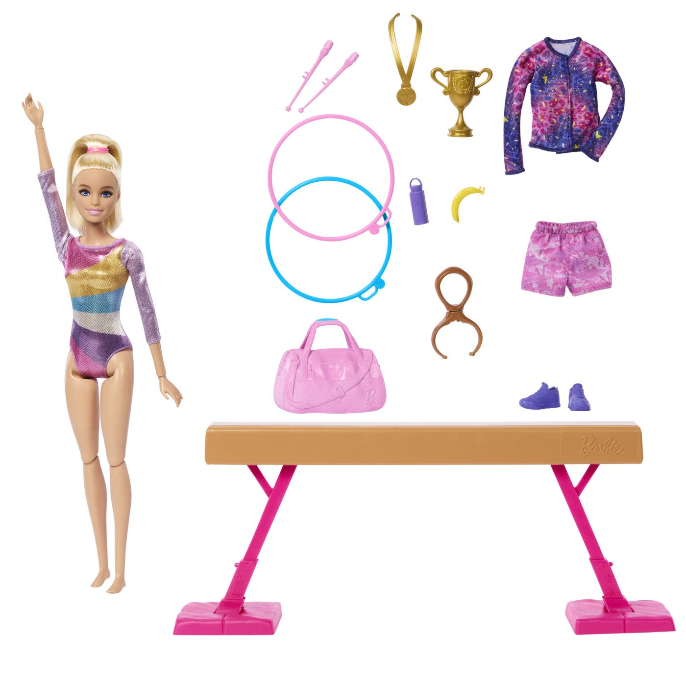 BARBIE PAPUSA BARBIE YOU CAN BE GIMNASTA BLONDA Mattel - Imagine 2 [ps:e6e3b338-67c6-4e35-8247-35e9b86e1020]