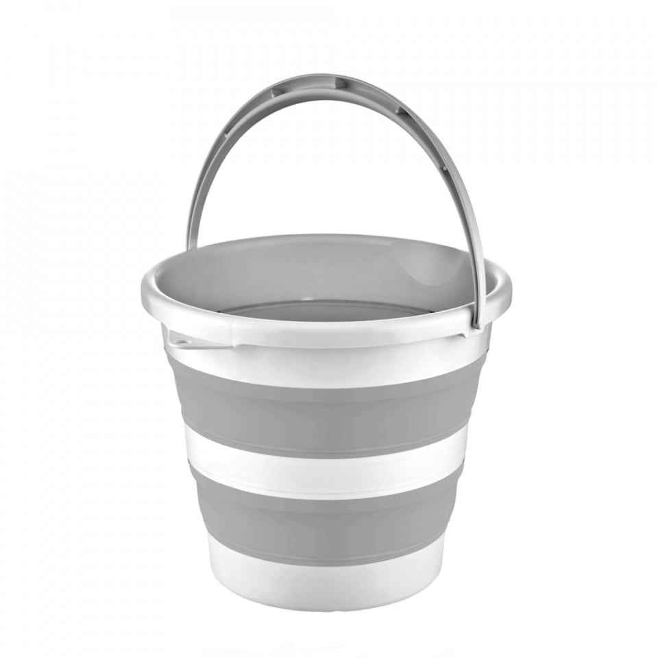 Galeata pliabila pentru baie BabyJem, 10l (Culoare: Antracit) [ps:fb2530eb-b845-435c-80de-00bb225b9eaa]