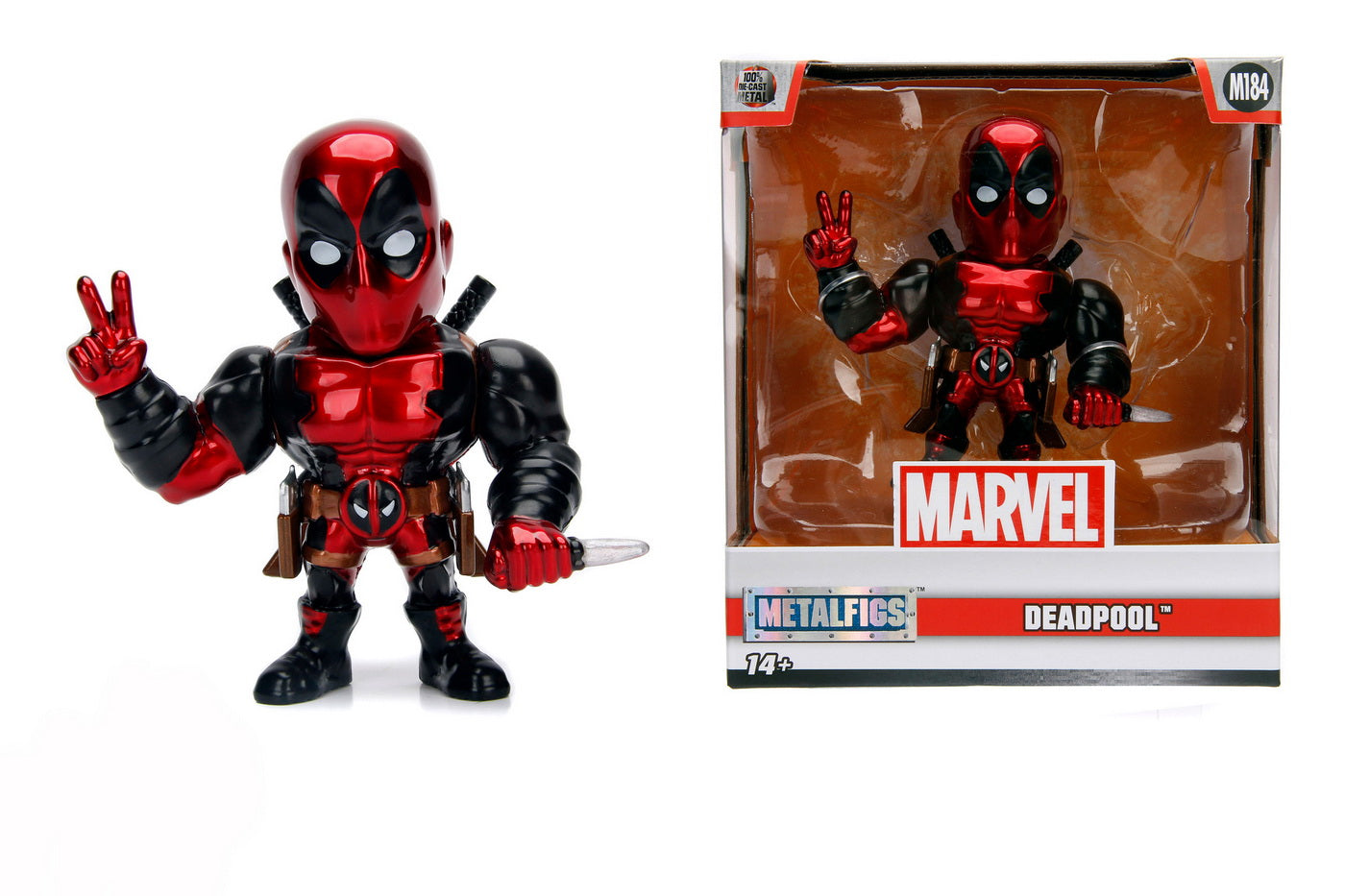 MARVEL FIGURINA METALICA DEADPOOL 10 CM Simba - Imagine 7 [ps:9cf4f0a5-b529-402c-ae94-3f679ad1b629]