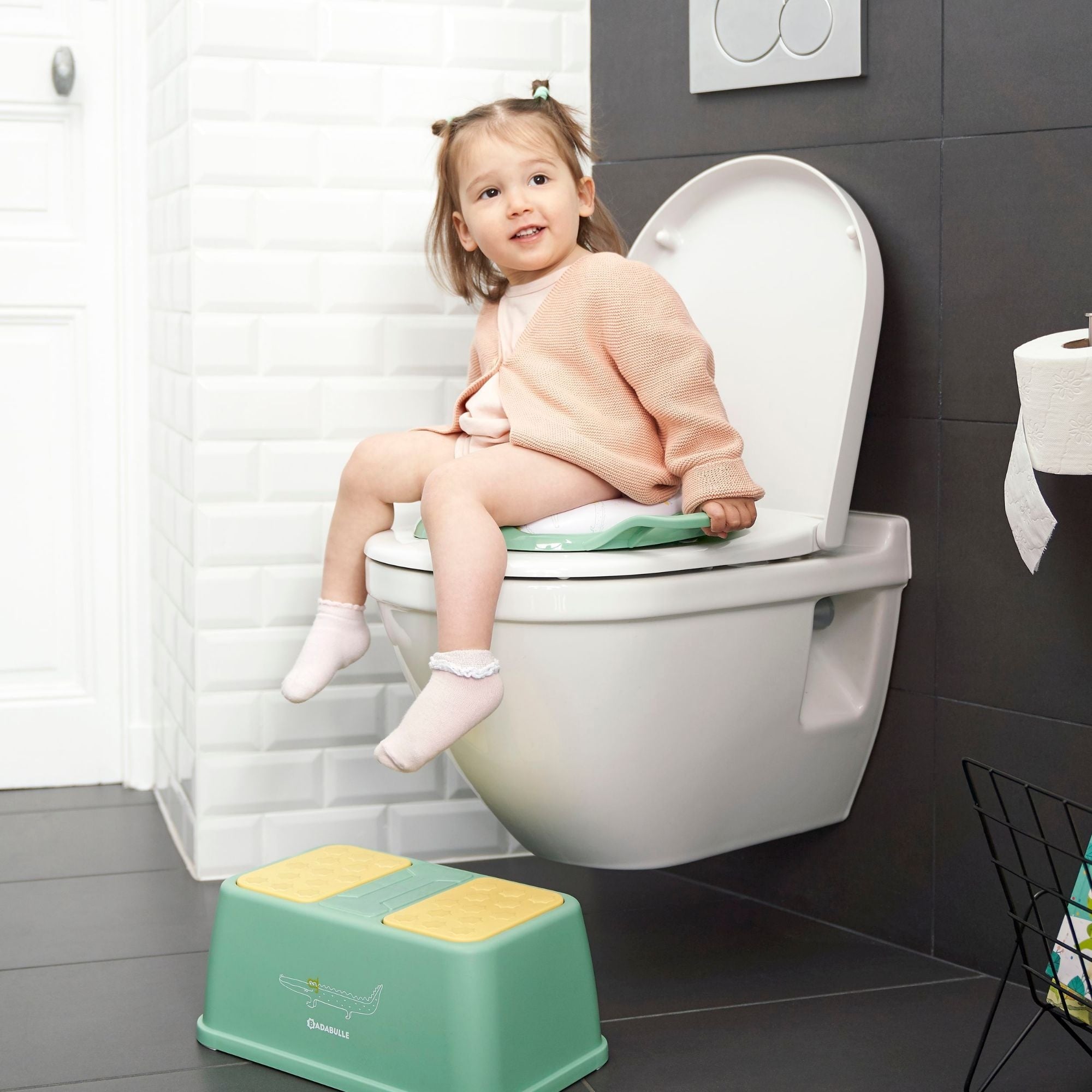 Reductor WC cu Manere Verde Badabulle - Confort și Siguranță - Verde (7) [ps:5d3d24bb-cdc3-4e80-850c-5c04518be6bb]