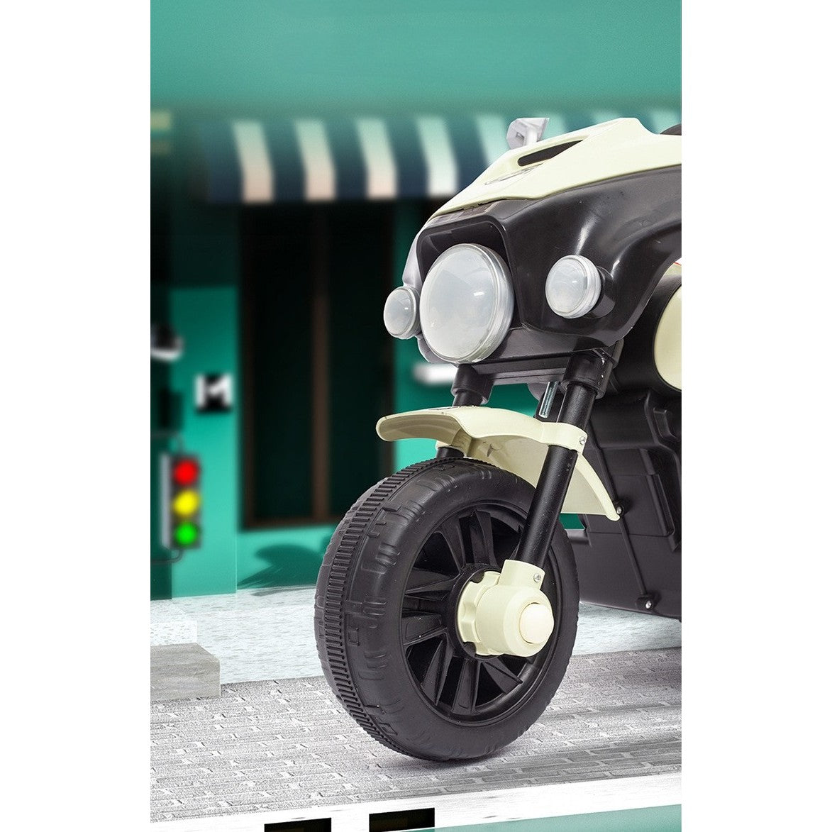 Motocicletă Electrică Flippy, Anti-Răsturnare, Alb-Bej - Default Title (7) [ps:490e28b0-3003-48a4-9e39-80a686bafc46]